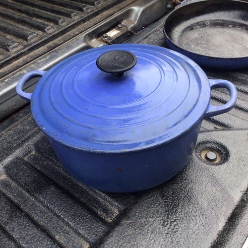 Creuset cast iron frying - le,