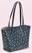 lulu guinness tote bag blue 