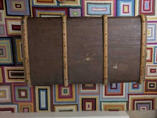 Vintage travel luggage trunk - vintage,