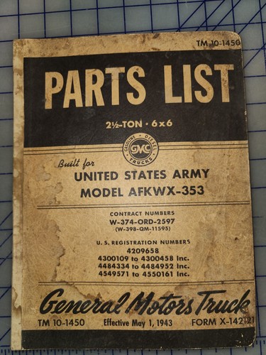 1943 gmc afkwx 353 - 353, army