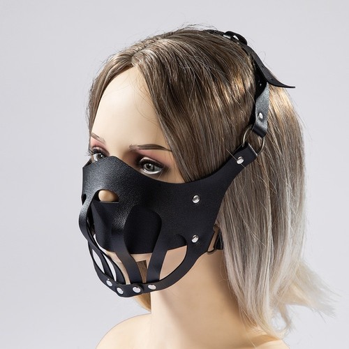 Leather face mask - face, harness