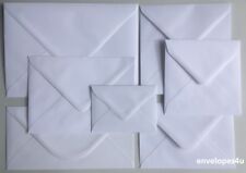Hi Quality White Envelopes C7 C6 C5 5x7 DL 130 & 155mm Sq Diamond 100gsm