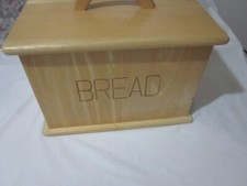 bread box solid pine wood