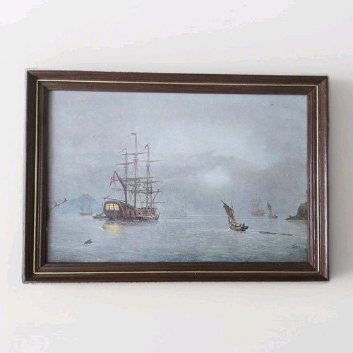 Vintage framed maritime naval - framed,