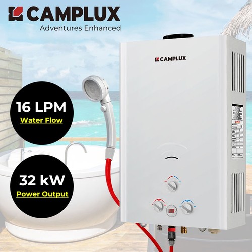 Camplux gas water - water, heater