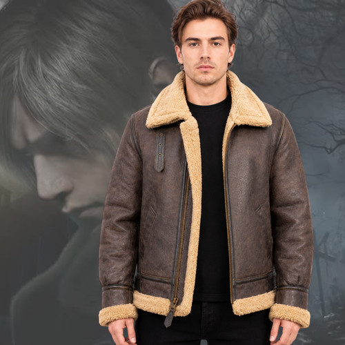 Vintage brown shearling - vintage,