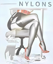 Vintage 100 nylon stockings - vintage,