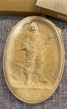 A.O ARTHUR OSBORNE 3D CAPTAIN PETHERWICK PENZANCE 1911 Unpainted IVOREX Plaque