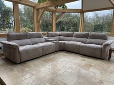 Sofology Cadenza Tara Nutmeg 5 Seater Corner Sofa, 2 seat Electric Recliner