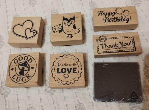 Set wooden block stamps - of,