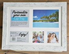 White Lap Tray - personalise your own with photos, paintings gift any occasion