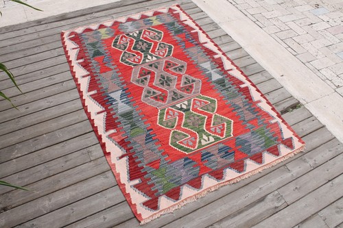 Turkish kilim rug x62 - rug, 41''x62''