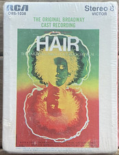 1968 Factory-Sealed Hair Original Broadway Cast Recording 8-Track Cartridge RCA