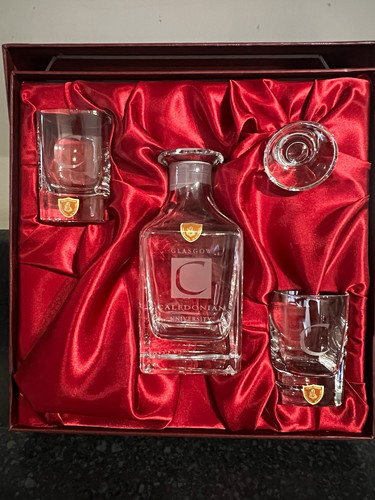 Burns crystal whisky decanter - whisky,