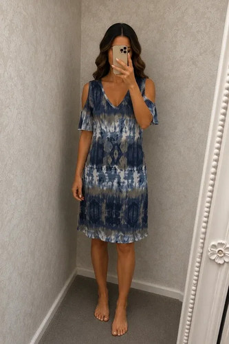 Frank lyman blue tie dye - blue,