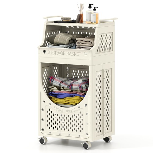 Tier laundry cart with - laundry,