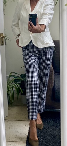 Zara gingham cigarette - gingham,