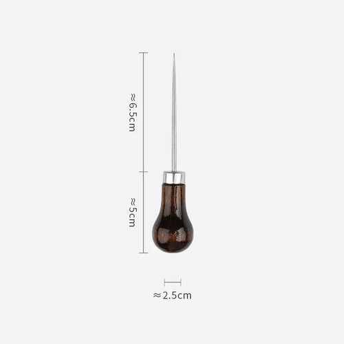 Wooden handle leather - wooden,
