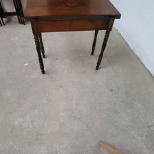 Edwardian Mahogany Folding Card Table Antique Hall Table