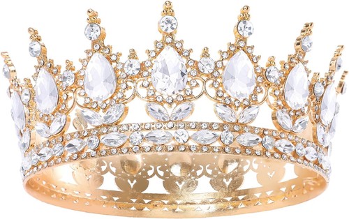 Gold queen crown for women - gold,
