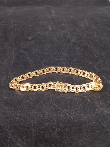 14ct gold chain bracelet 20cm - 14ct,