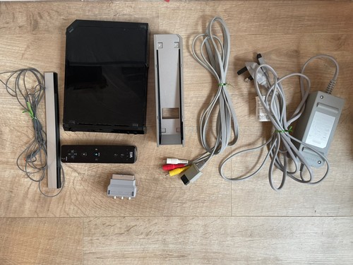 Nintendo wii console black - console,