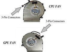 CPU & GPU Fan PAAD06015SL for MSI GE60 GE62 GE72 GL62 GL72 PE60 PE70 N285 6QF