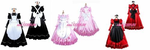 Sissy maid satin dress