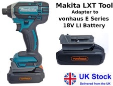 Battery Adapter  / Converter Vonhaus E-Series 18V Battery to 18V Makita Tool