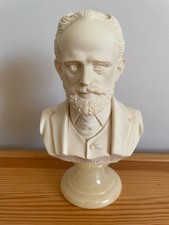 Made in Italy A Giannelli Ciakovski Alabaster 6"/16cm Bust on a Marble Base [HM]