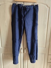 Navy Linen Trousers 