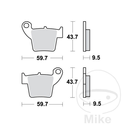 2465 sintered brake - 2465-sintered,