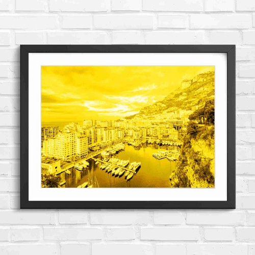 Luxury monaco harbor - monaco, sunset