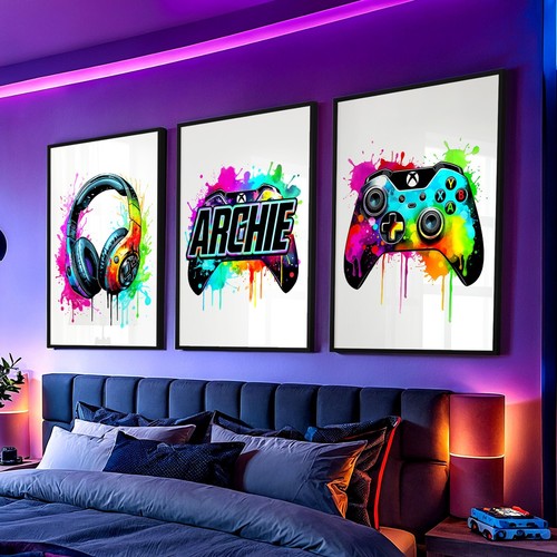 Personalised gaming prints - gaming,