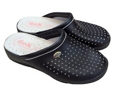 Dek Womens Leather Nursing Kitchen Mule Clogs Shoes Ladies Summer Sandals SlipOn