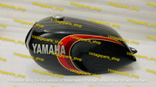 FIT FOR YAMAHA RD350 LC BLACK PAINTED STEEL FUEL PETROL TANK 1980-81 MODEL