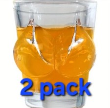 2x Novelty Whiskey Glass Funny