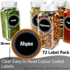 Spice Labels Stickers for Jars