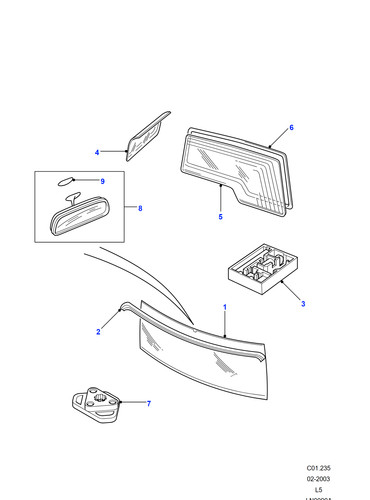 Land rover windscreen finisher - rover,