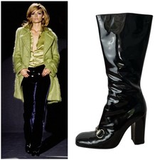 GUCCI Black Boots, Size 36 Tom
