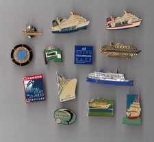 Boat, Ship, Ferry, Sailing pin