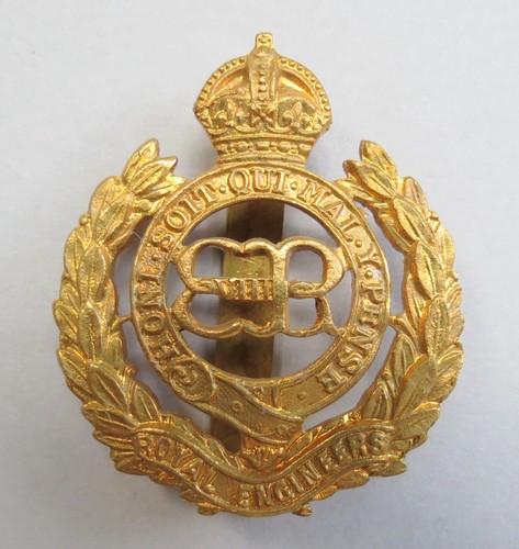 Military brass cap badge - cap,