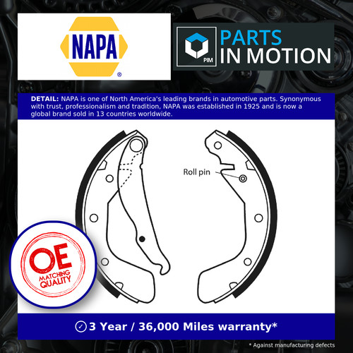 Brake shoes set fits - shoes,