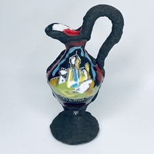 Vintage Lava Italy Rep. San Marino 15cm Handcrafted Lava Art Pottery Ornament