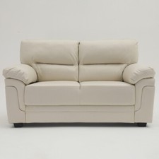 2/3 Seater Sofa Couch Settee Padded Seat Armchair Furniture, Faux Leather