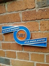 GULF sign oil PETROL gulf