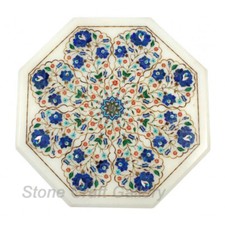 18" Marble Coffee Table Semi