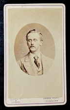 LONDON GENT dress portrait. QV CDV by NEGRETTI & ZAMBRA, c1880s.