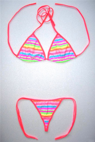 Classic string bikini - classic, orange