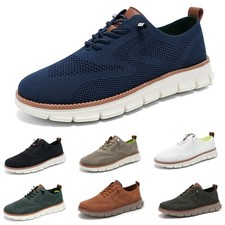 Mens Breath Woven Shoes Slip On Flats Comfy Office Work Driving Loafer Shoes